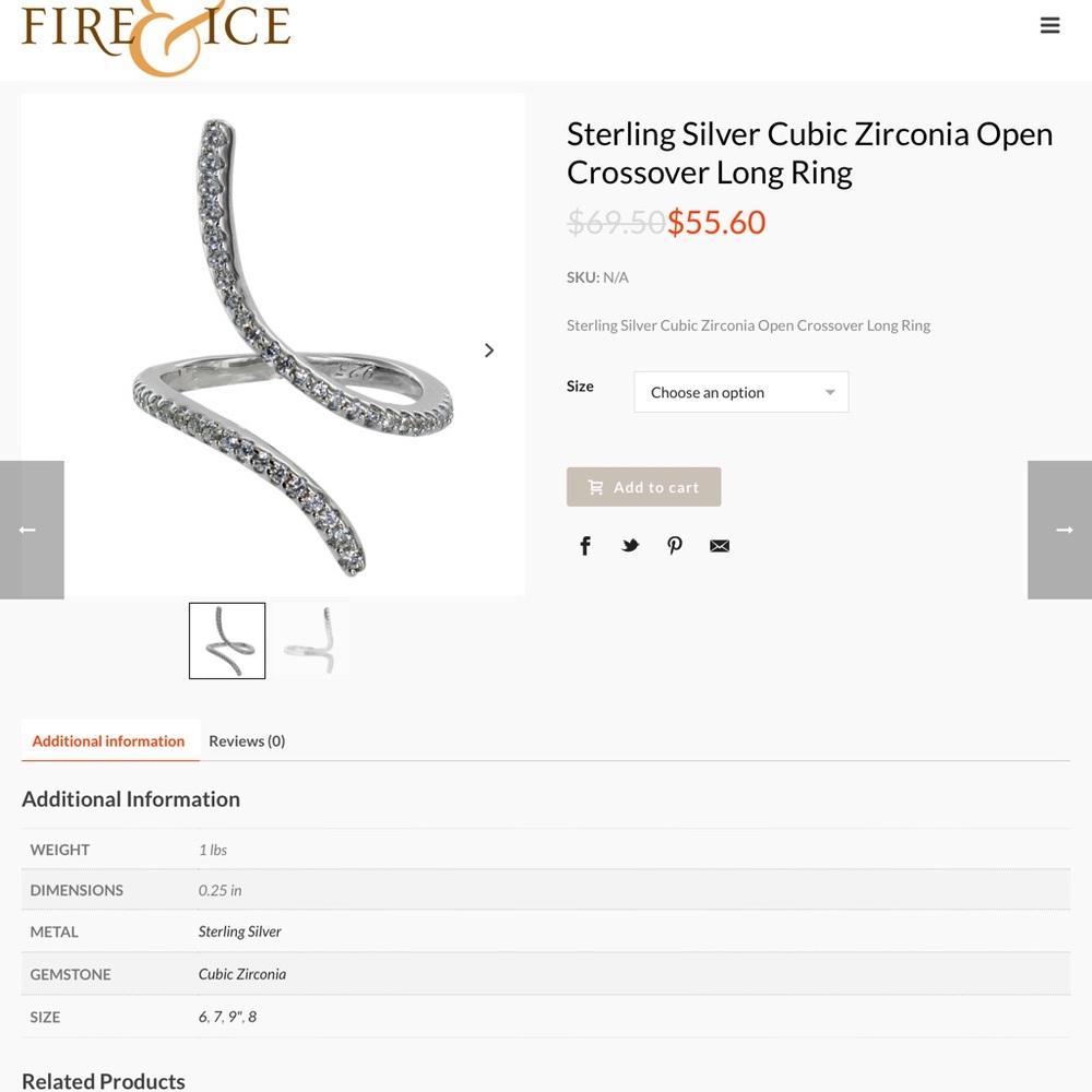 Sterling silver ring - Picture 6 of 8